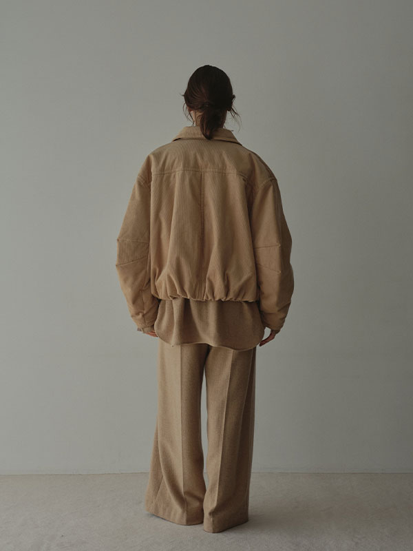 ウールツイルセミワイドパンツ