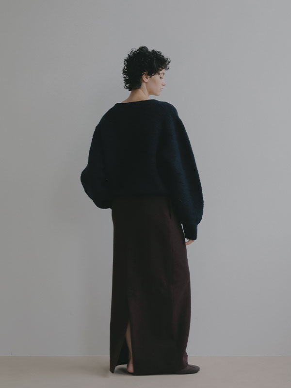 ダブルジップIラインロングスカート