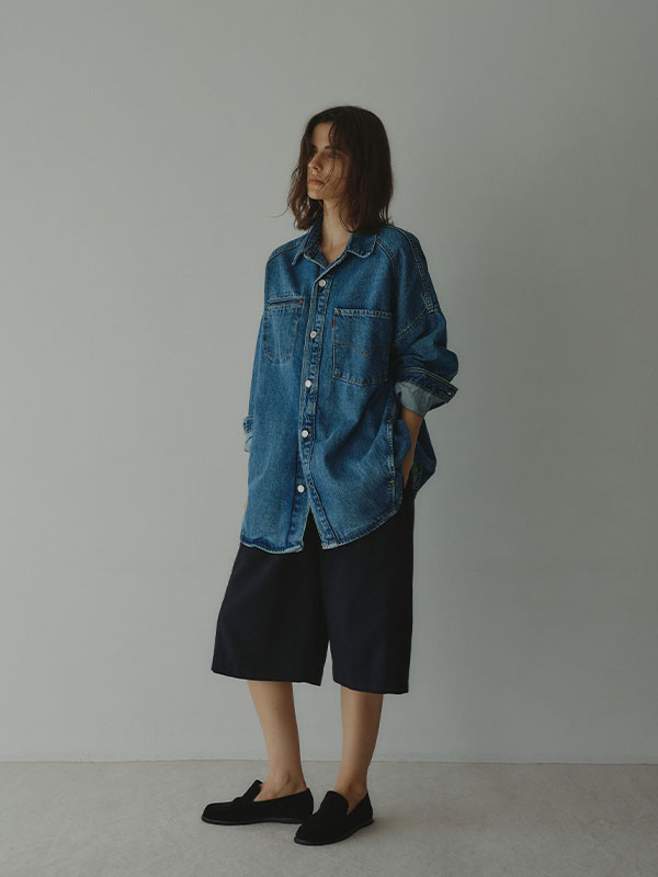 ウールカルゼタックショートパンツ(S NAVY): ボトムス │ ETRE TOKYO