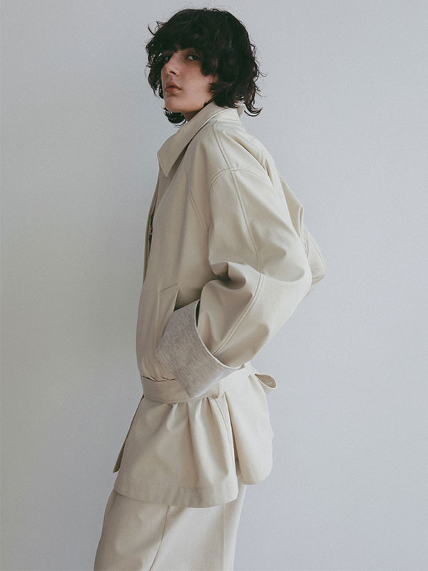 ステンカラーボンディングコート