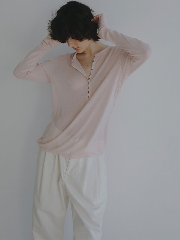 ウールフライスヘンリーネックプルオーバー