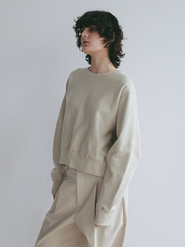 ETRE  TOKYO ショートスウェットシャツ コンパクトスウェットシャツ(F BEIGE): トップス │ ETRE TOKYO