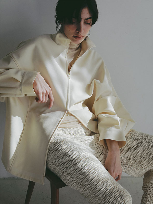 ハイネックドルマンスリーブシャツブルゾン