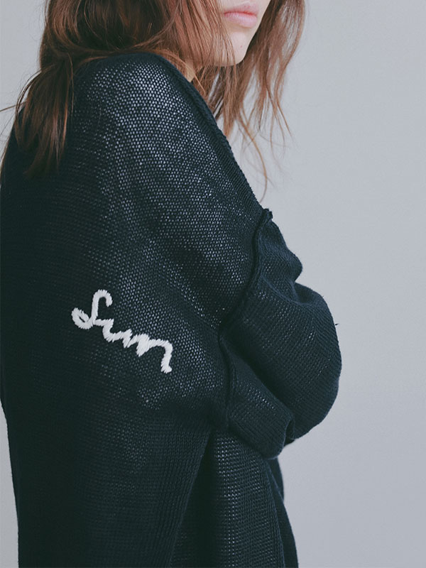 エンブロイダリーローゲージニットプルオーバー