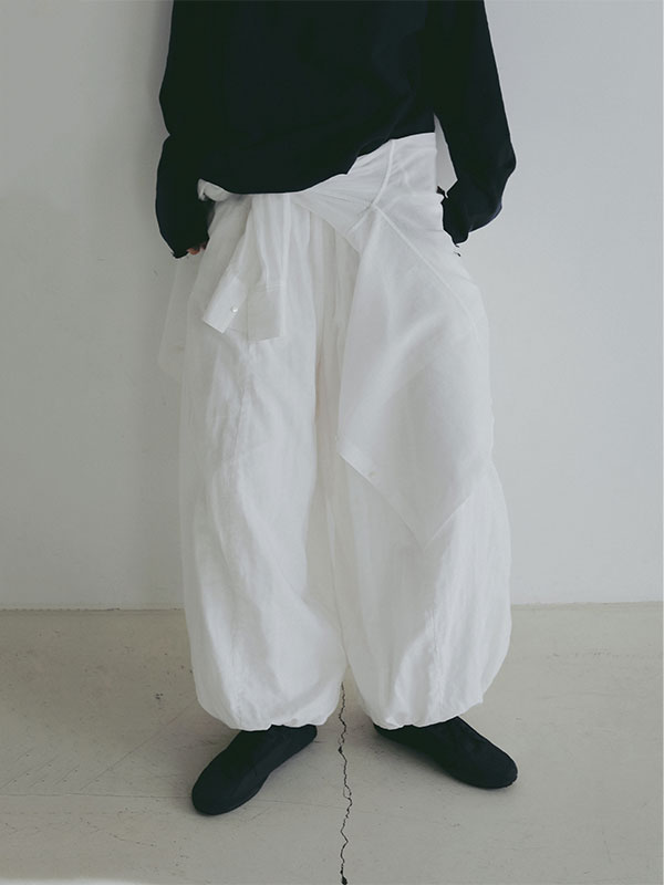 ダブルガーゼバレルパンツ