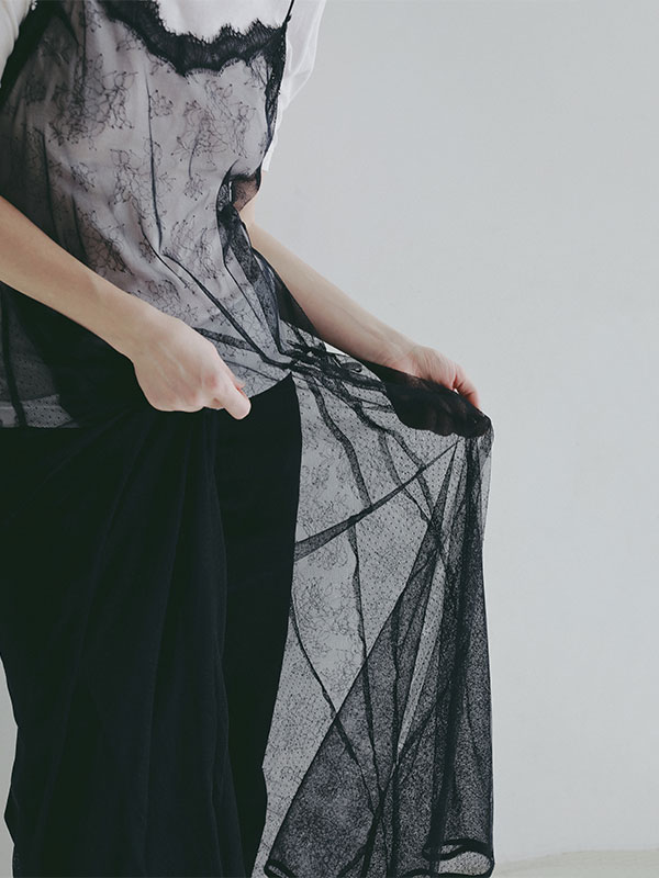 シアーレイヤードキャミワンピース(S OFF WHITE): ワンピース │ ETRE