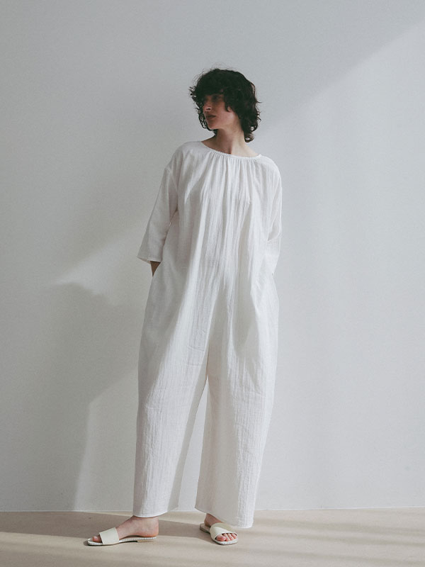 ハンドステッチタンドレザーフラットサンダル