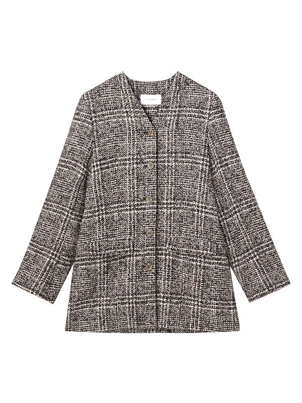 ツイードノーカラージャケット(S NAVY): アウター │ ETRE TOKYO