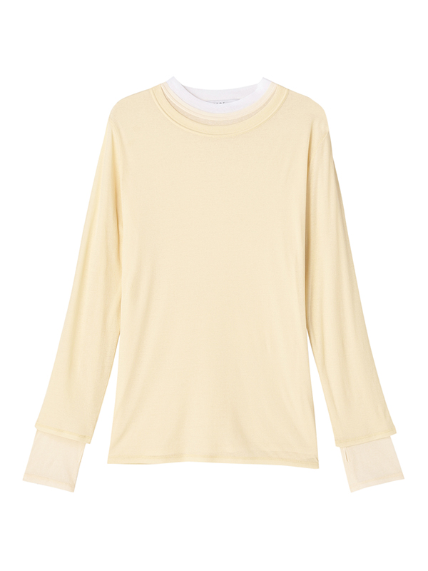 レイヤードセットロンTee(F BEIGE): トップス │ ETRE TOKYO official