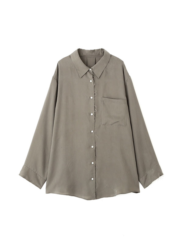 カフスカットオフキュプラシャツ