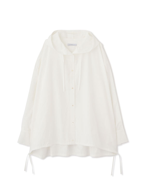 フーディーコットンシャツ(F WHITE): トップス │ ETRE TOKYO official 