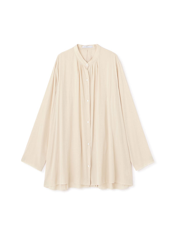 バンドカラーフレアシャツ(F BEIGE): トップス │ ETRE TOKYO official 