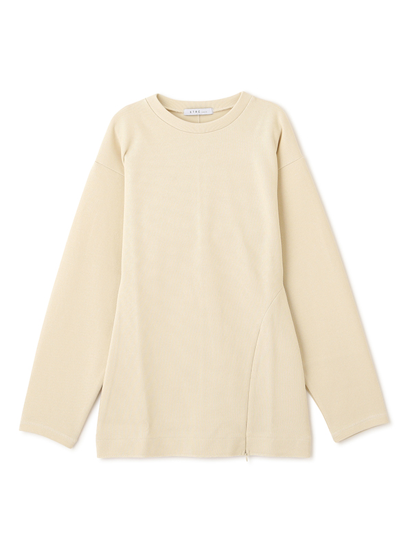 お歳暮 人気 オシャレ ダブルフェイスデザインプルオーバー(F トップス IVORY): ジャケット・アウター