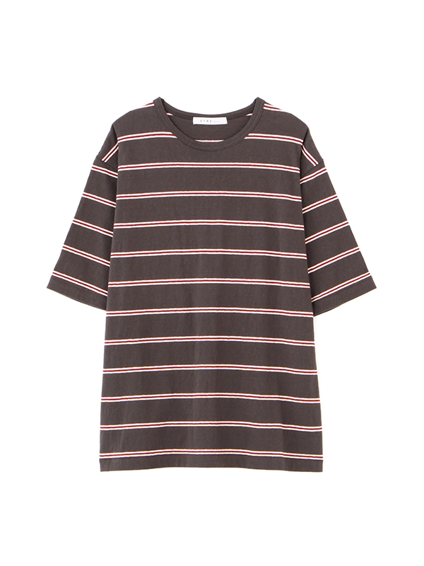 【お得】 リサイクルコットンボーダーTee(F IVORY): トップス │ ETRE トップス