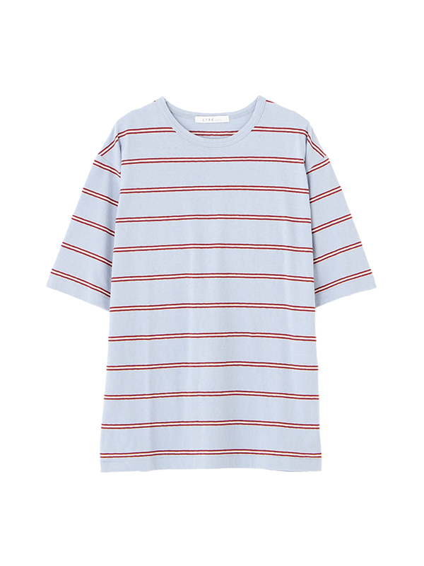 【2025年】エレガントファッションを上品に着 リサイクルコットンボーダーTee(F IVORY): トップス │ ETRE トップス