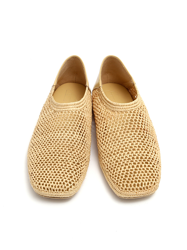 高速 割引 平日 シューズ BEIGE): ラフィアフラットシューズ(36 │ TOKYO ETRE 靴