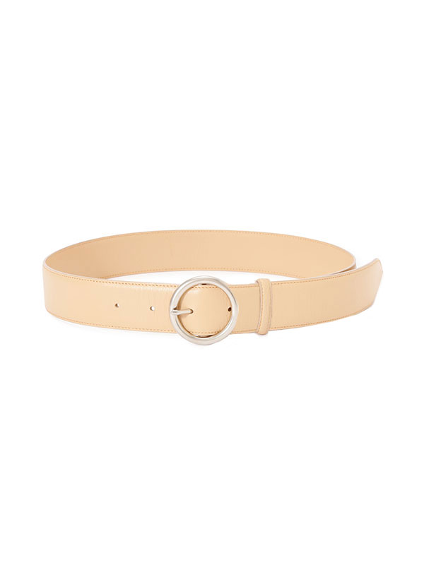 ETRE TOKYO ブラスバックルレザーベルト　ベージュ サークルバックルベルト(F BEIGE): グッズ │ ETRE TOKYO