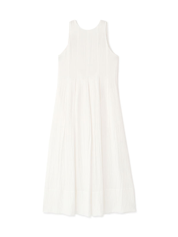 etretokyo リネンサッカーロングワンピース　ホワイト リネンサッカーロングワンピース(S WHITE): ワンピース │ ETRE