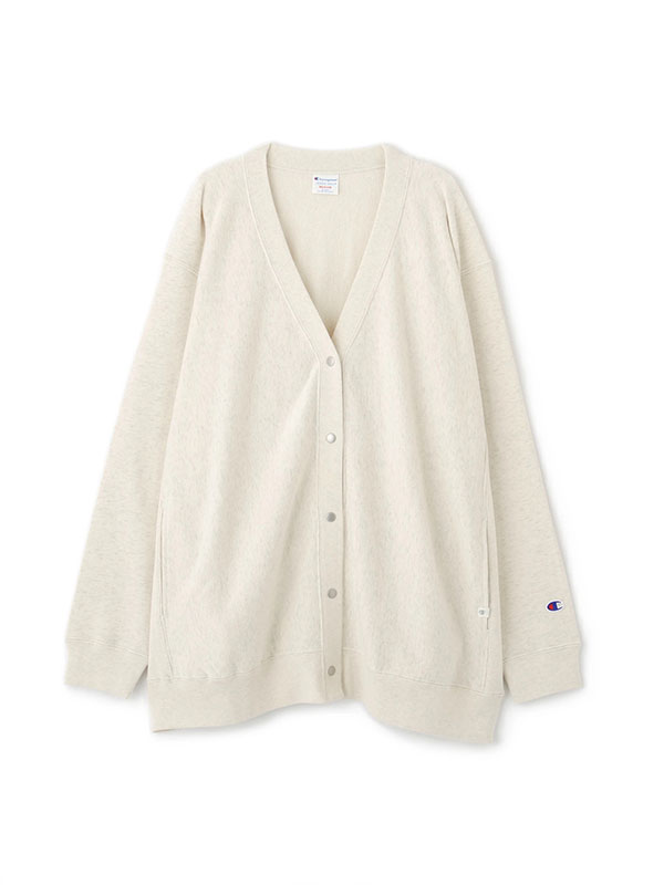 かえで Champion REVERSE WEAVE V/N スウェットカーデ(F GREY