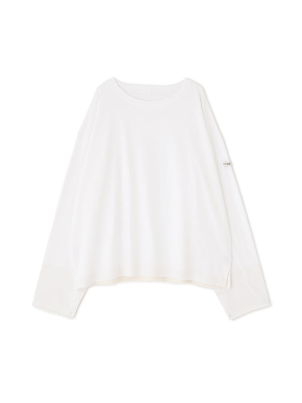 ETRÉ カフス付き長袖Tシャツ Fサイズ カットオフカフスロンTee(F WHITE): トップス │ ETRE TOKYO