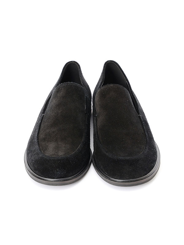 スウェードフラットローファー