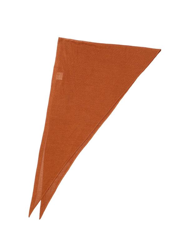 A SAUCE MELER シルクトライアングルニットスカーフ