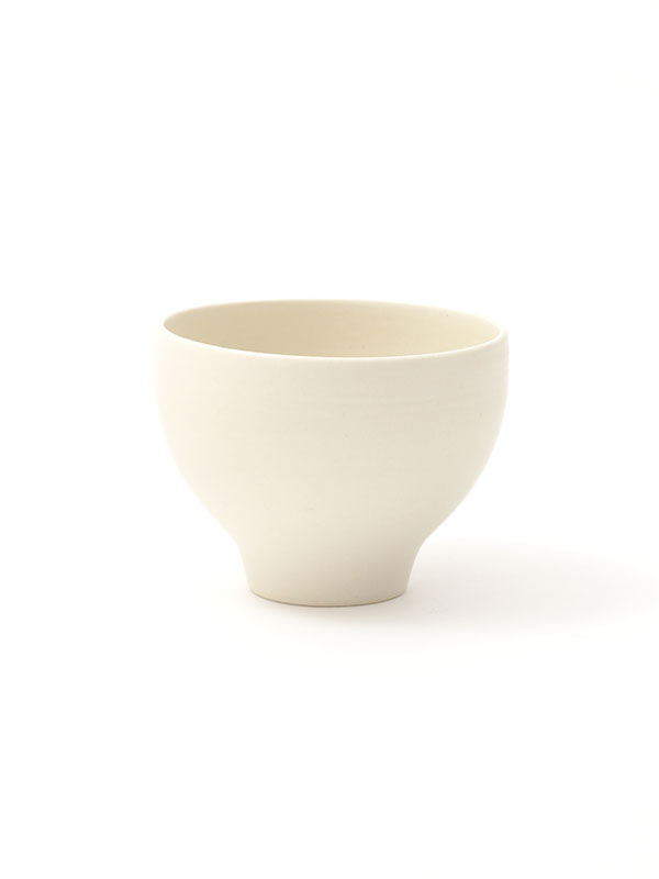 白陶土黒田釉茶碗小
