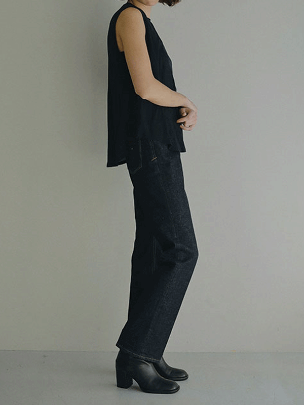 YANUK×ETRE TOKYO Center Crease Straight Denim(21 INDIGO