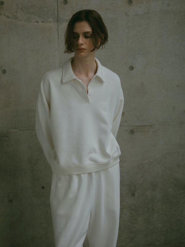 コンフィーポロスウェットプルオーバー(F OFF WHITE): トップス 