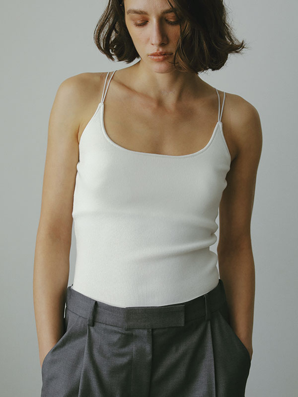 DEPENDRE Wストラップニットキャミ