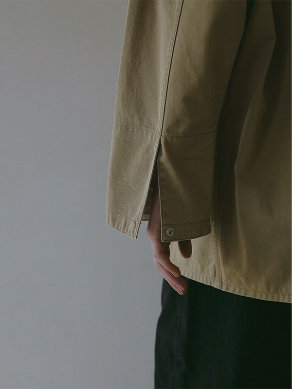 コンビネックワークディティールジャケット(S BEIGE): アウター