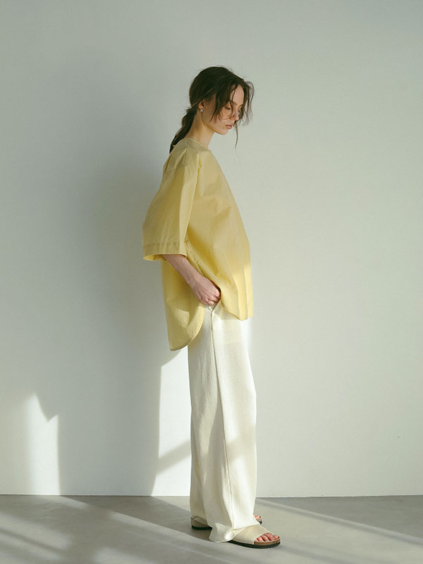 オーバーサイズタフタトップス(F WHITE): トップス │ ETRE