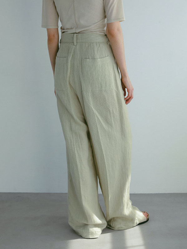 レノクロスセミワイドパンツ(S OFF WHITE): ボトムス │ ETRE