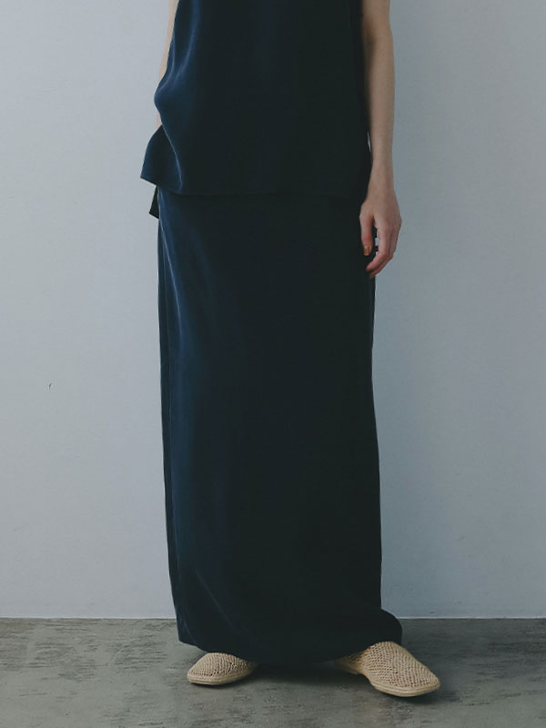 キュプラIラインスカート(S NAVY): ボトムス │ ETRE TOKYO