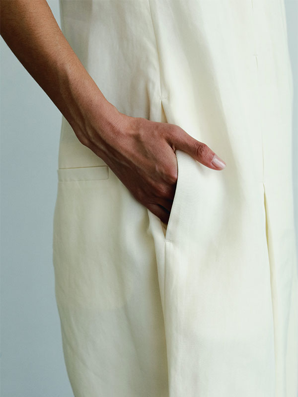 SANTEスリーブレスカーヴィーオールインワン