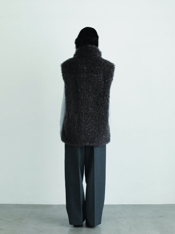 SANTEクリンプフェイクファーベスト