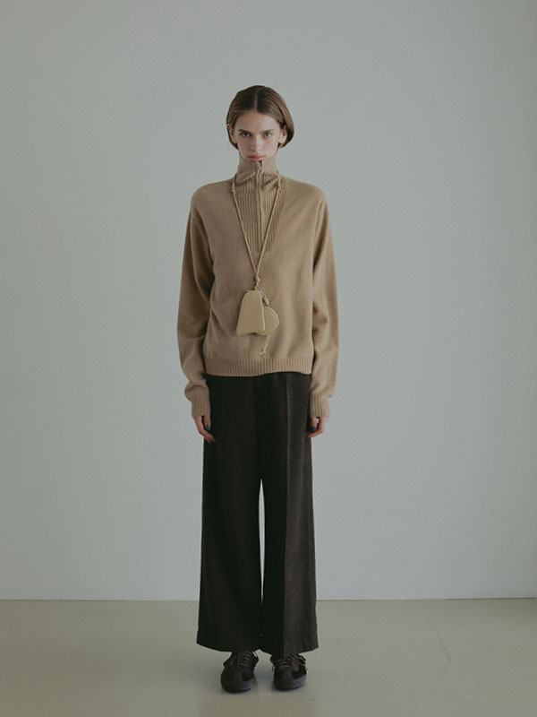 チェックツィードセンタークリースパンツ