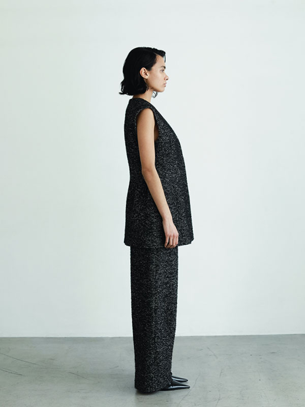 SANTEヘリンボーンツィードパンツ