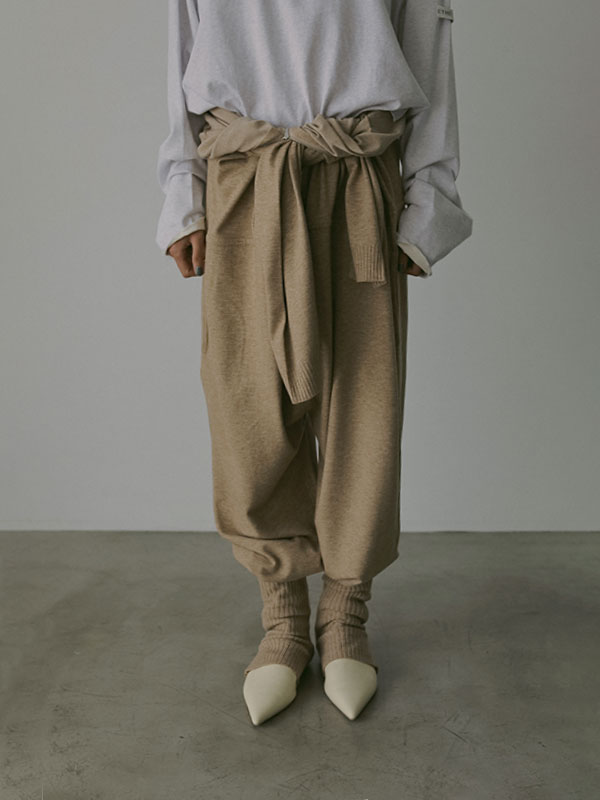 フロントファスナーニットオールインワン(S BEIGE): ワンピース