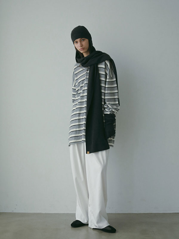 ホールガーメントストールニットキャップ