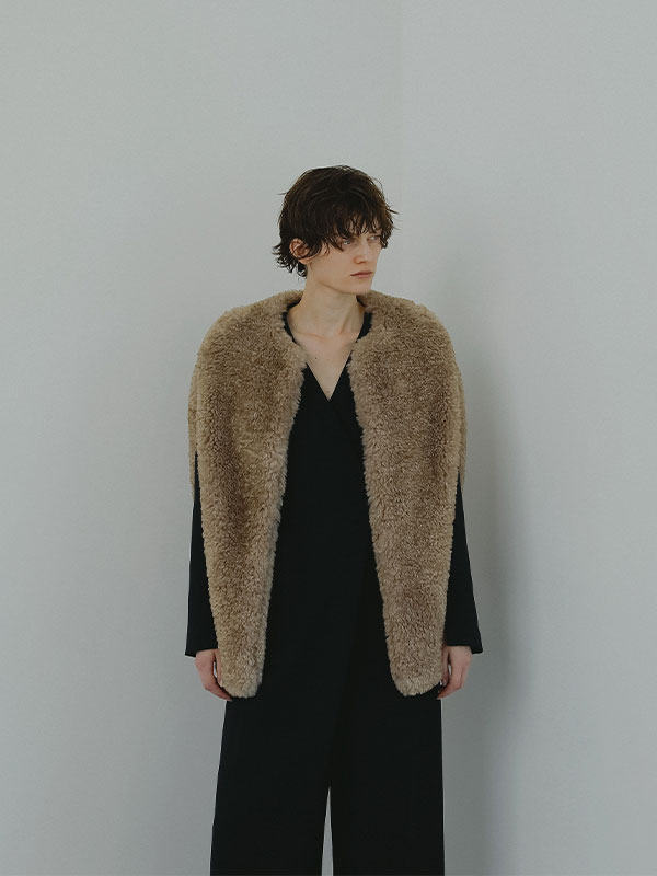 SANTEエコファーポンチョコート