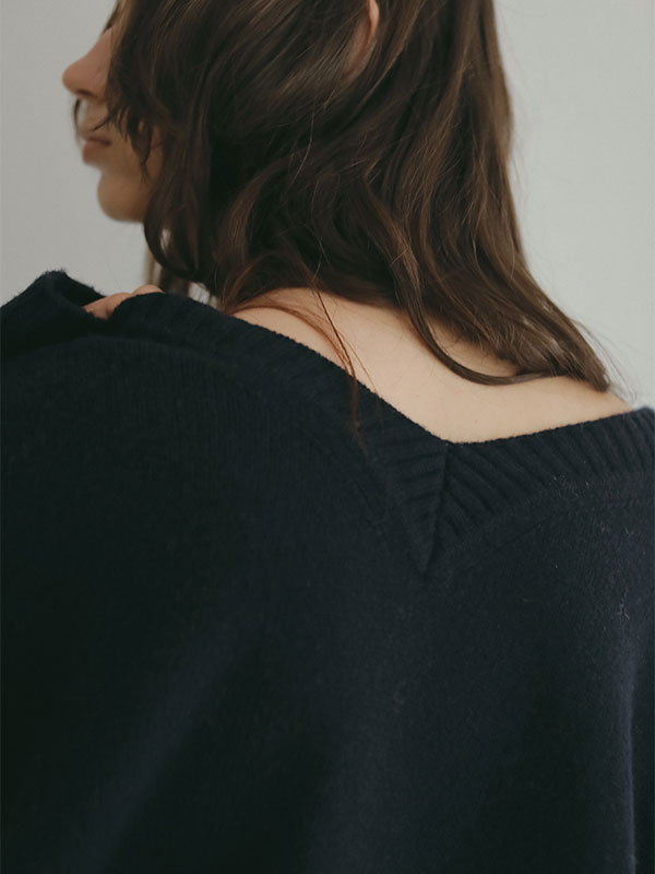 Vネック2wayニットプルオーバー(F GREY): トップス │ ETRE
