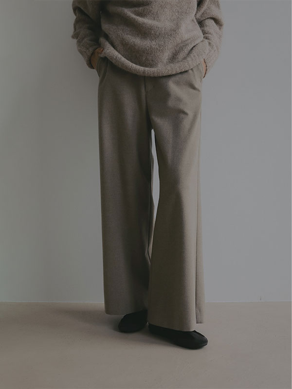 ウーリーセミワイドパンツ