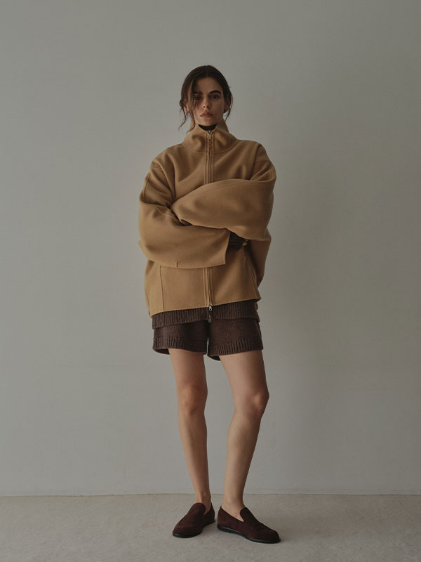 ローゲージニットショートパンツ