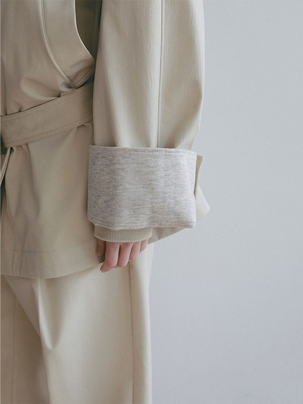 ステンカラーボンディングコート