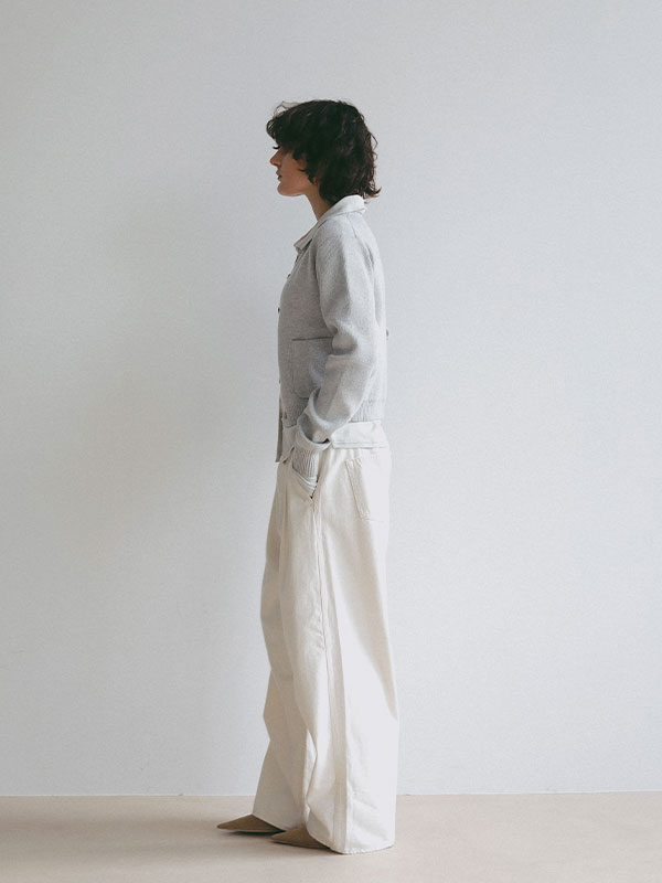 ミドルゲージコンパクトニットカーディガン