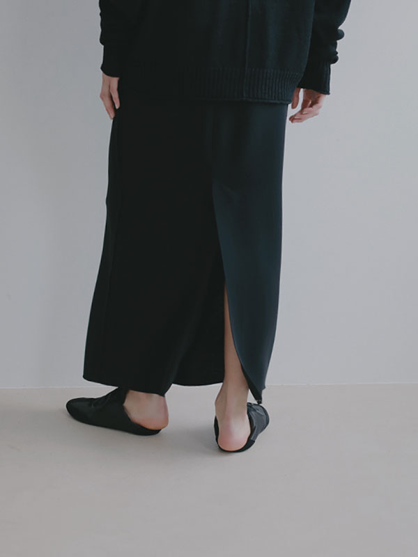 ダブルフェイスIラインスカート