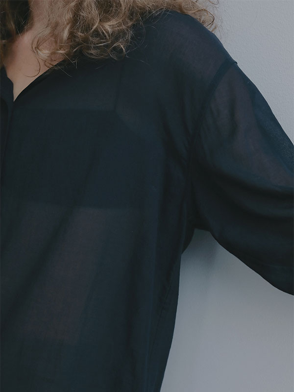 シアーコットンシャツ