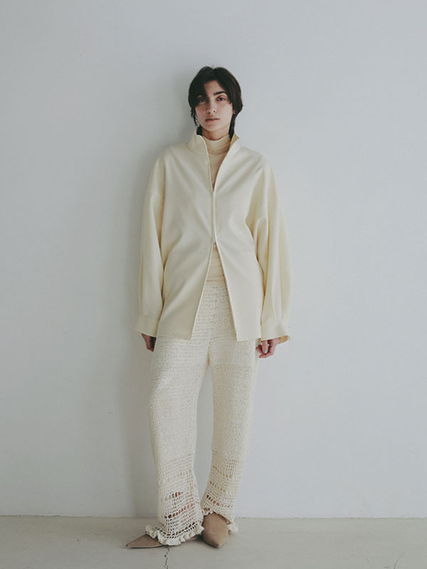 クロシェニットパンツ