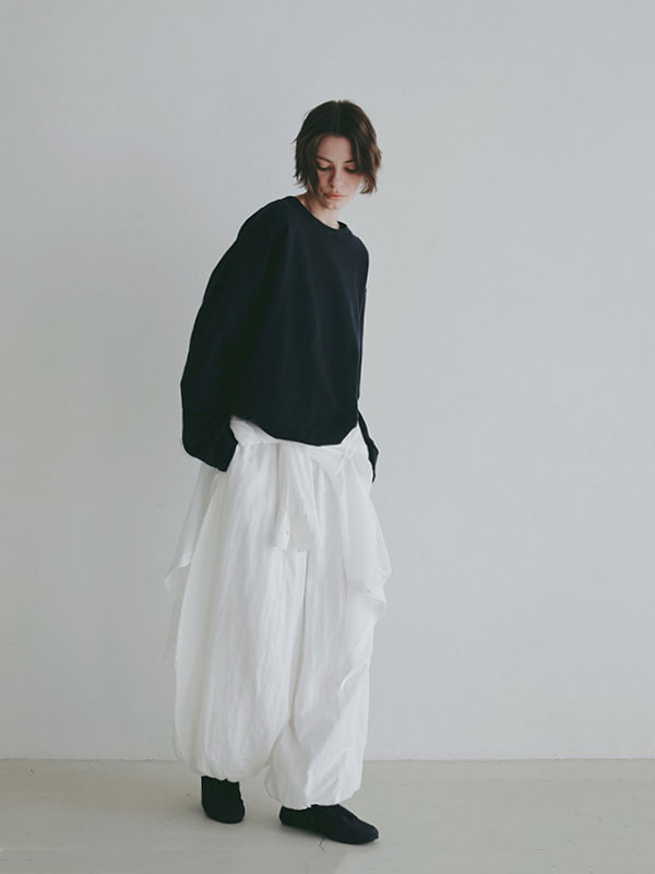 ダブルガーゼバレルパンツ